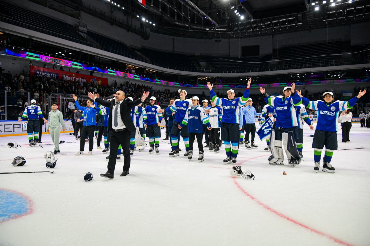 Узбекистан стал чемпионом Кубка Азии и Океании U-18 по хоккею