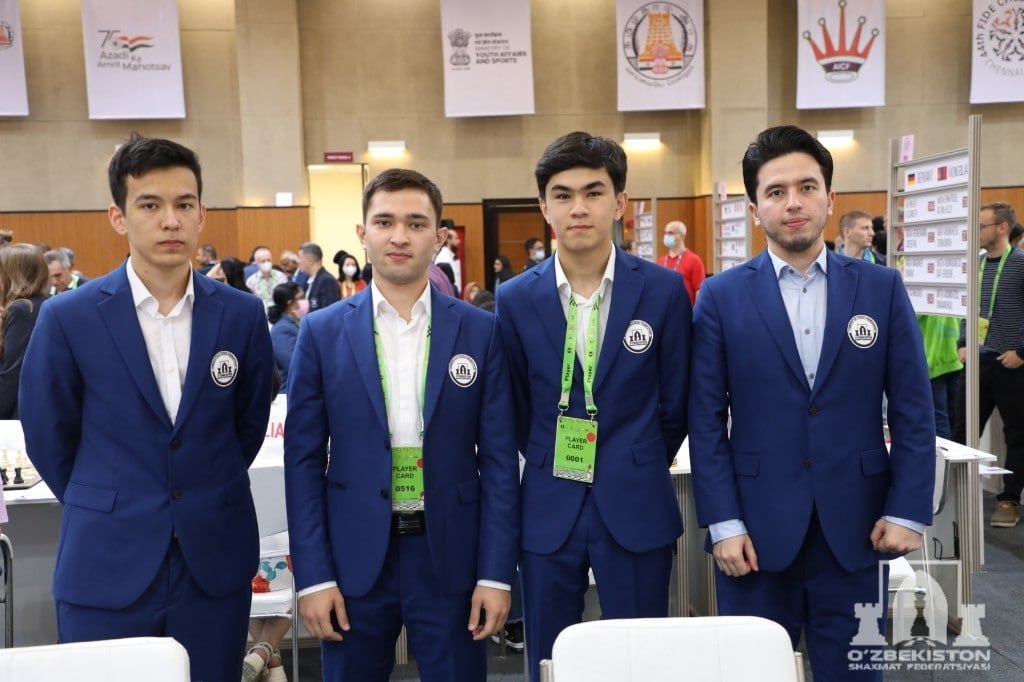 Узбекистан поднялся на первое место шахматной Олимпиады