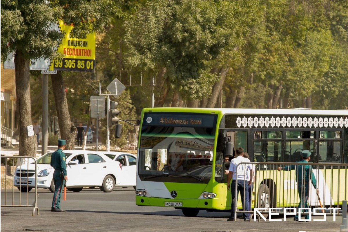 В Ташкенте с 1 октября девять автобусных маршрутов сменят схемы движения