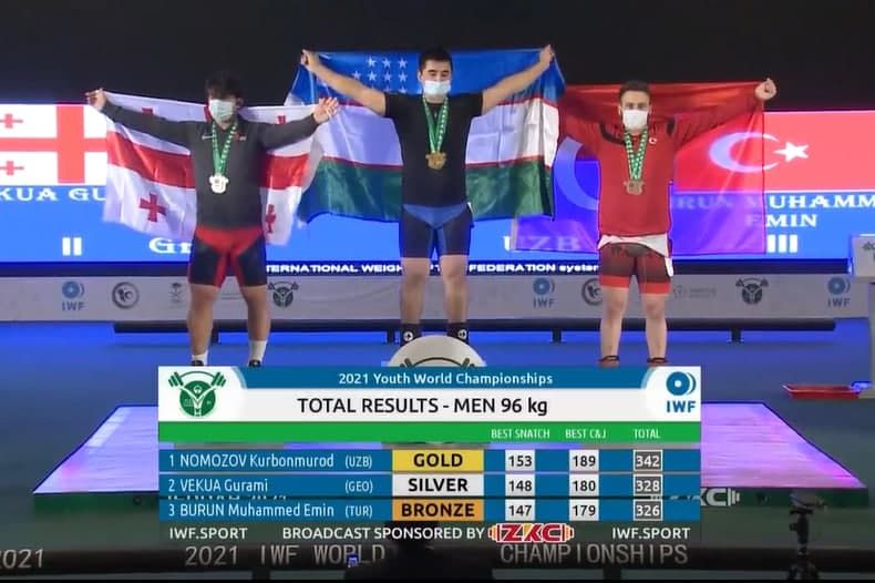 Тяжелоатлет из Узбекистана Курбанмурод Намозов - абсолютный чемпион мира