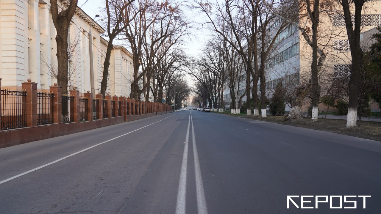 В Ташкенте частично перекрыли несколько центральных улиц — список
