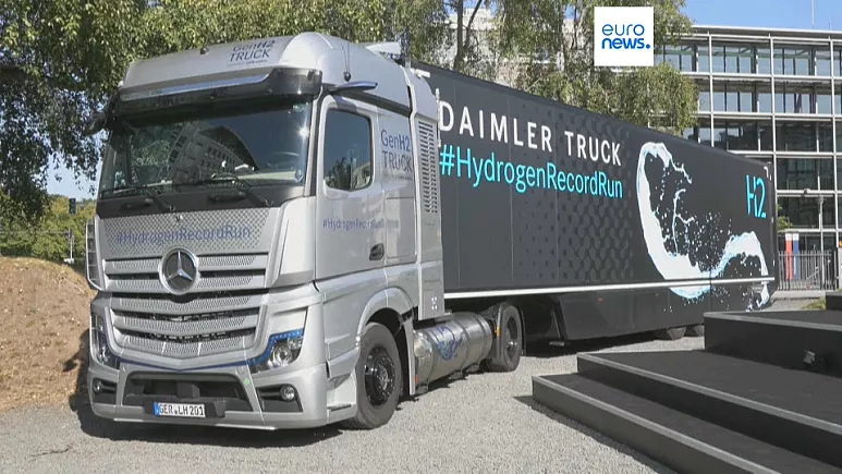 В Германии водородный грузовик от Mercedes-Benz проехал более тысячи километров без подзарядки