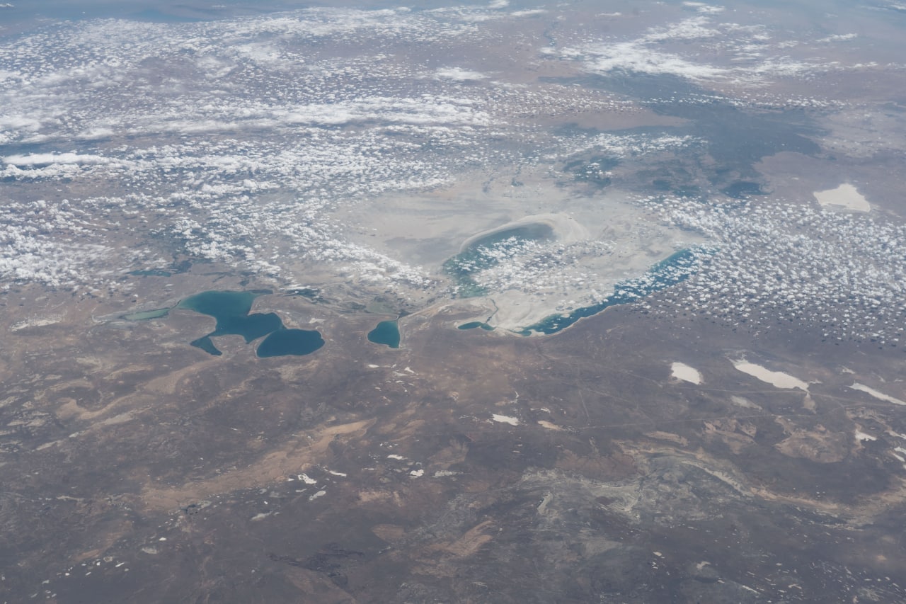 Космонавт опубликовал снимки Аральского моря с борта МКС — фото 