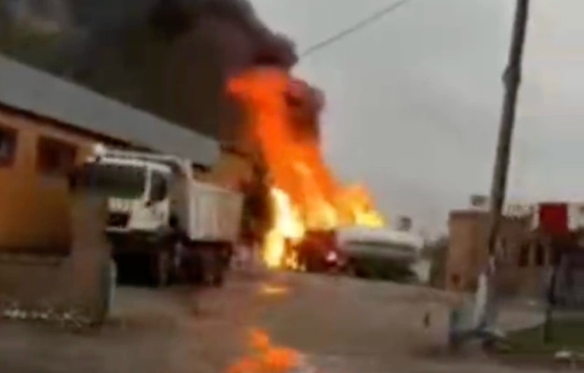 В Сурхандарье произошел взрыв на заправке, есть пострадавшие