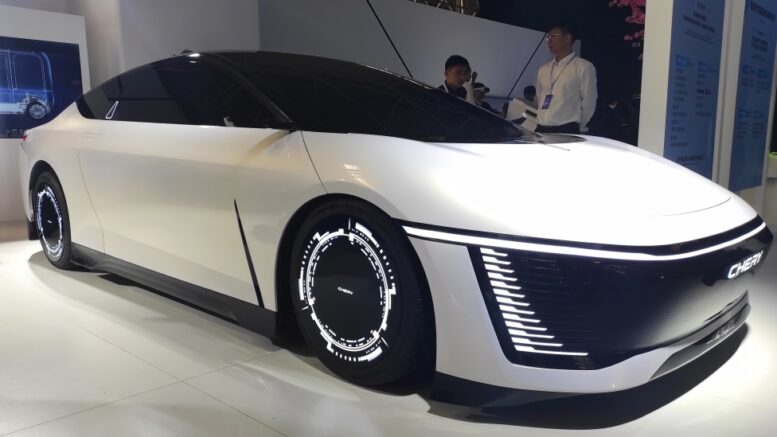 Chery презентовала самый аэродинамичный автомобиль в мире