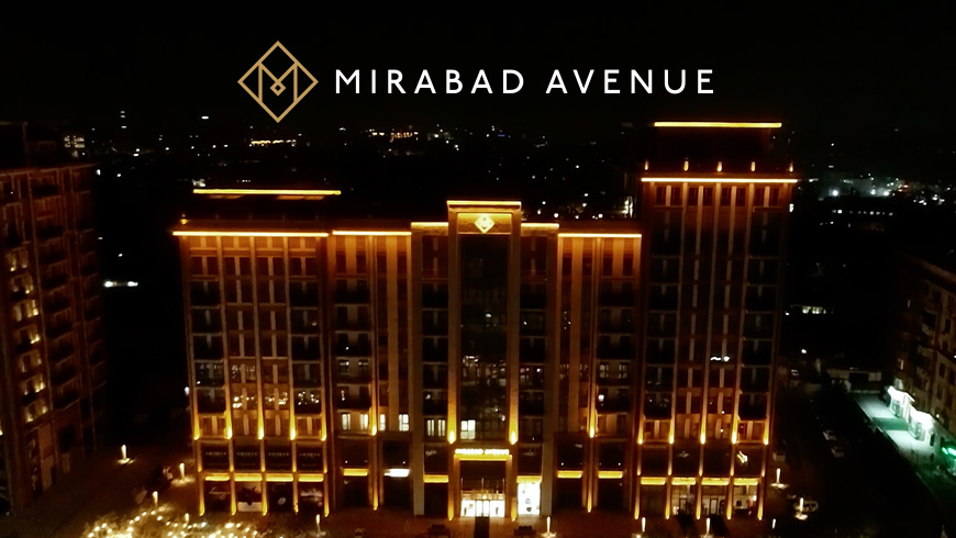 Интерактивное фасадное освещение в резиденции премиум-класса Mirabad Avenue. Видео