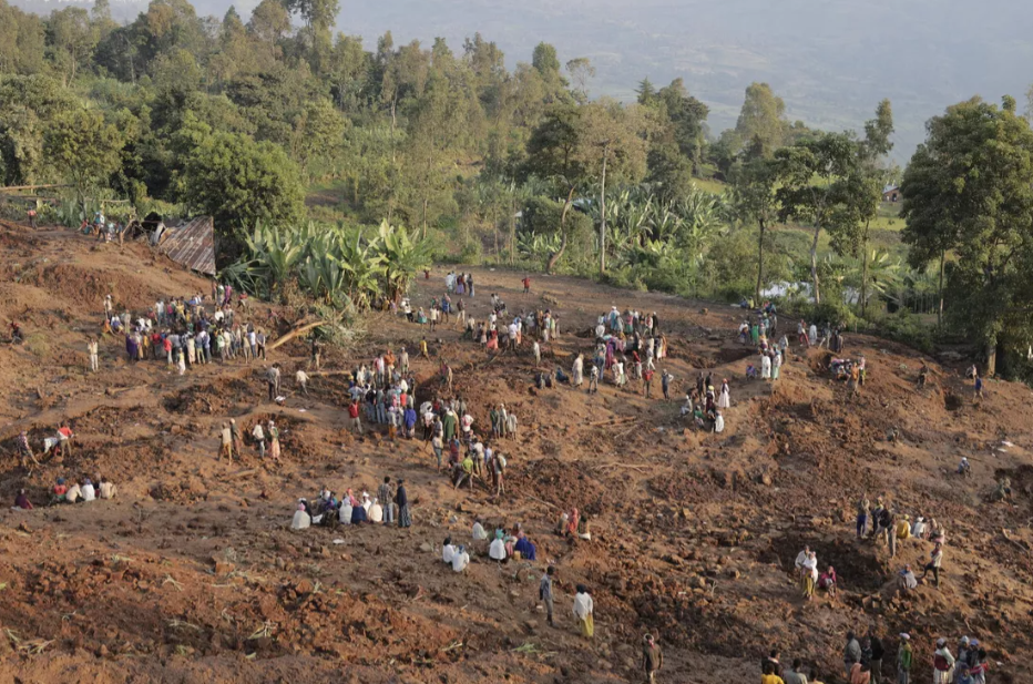 Число жертв оползня в Эфиопии может достичь 500