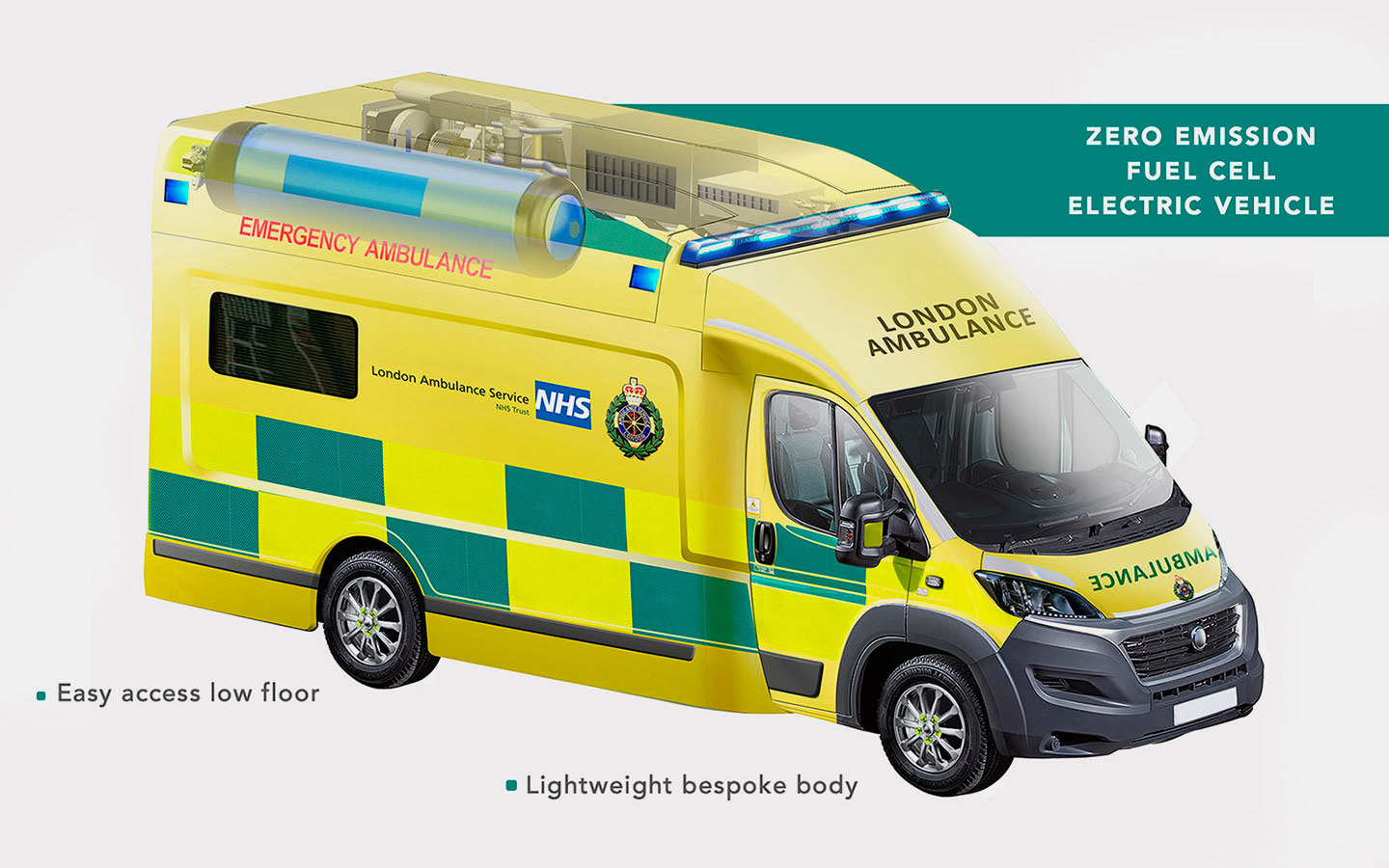 В Лондоне появится первая в мире машина скорой помощи на водороде