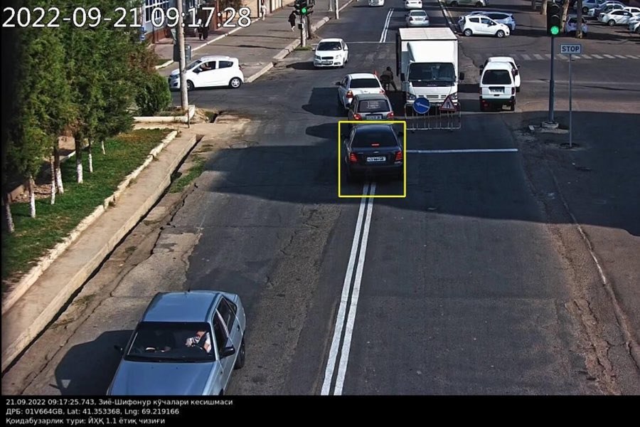 В Ташкенте оштрафовали водителя, который вынужденно нарушил для объезда дорожных работ