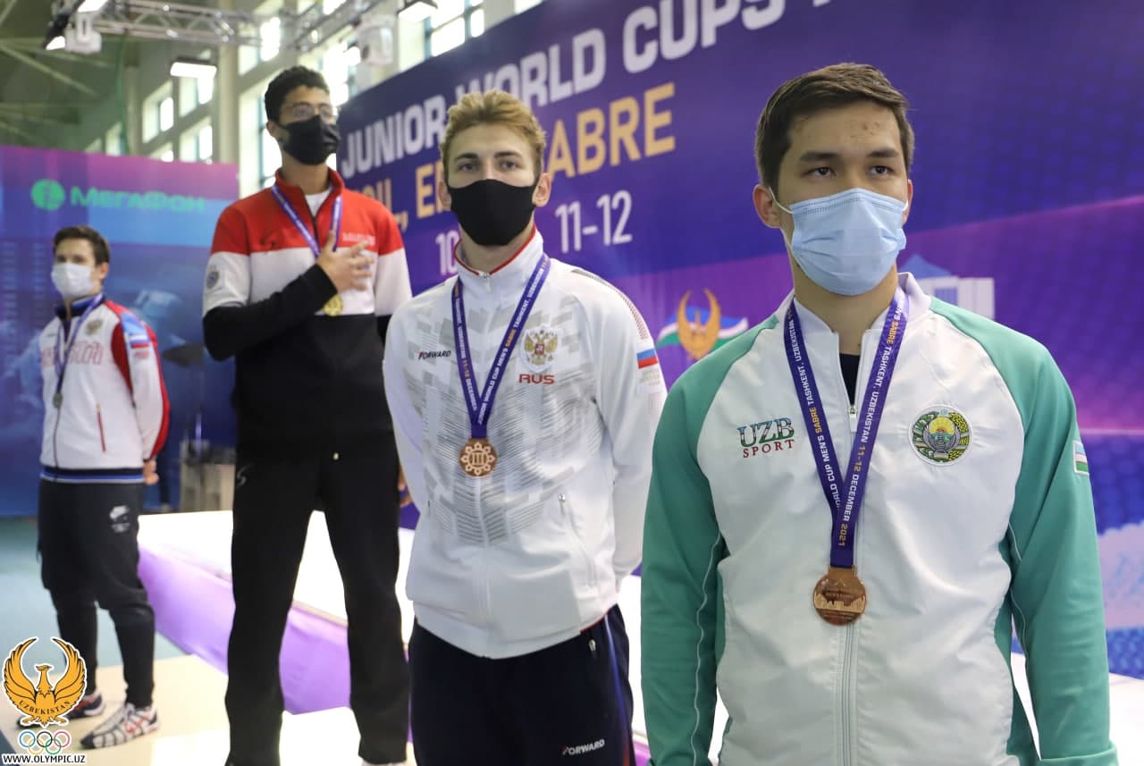 Кубок мира среди молодёжи по фехтованию: представитель Узбекистана Пазилбек Генджебаев завоевал «бронзу» в состязаниях на сабле