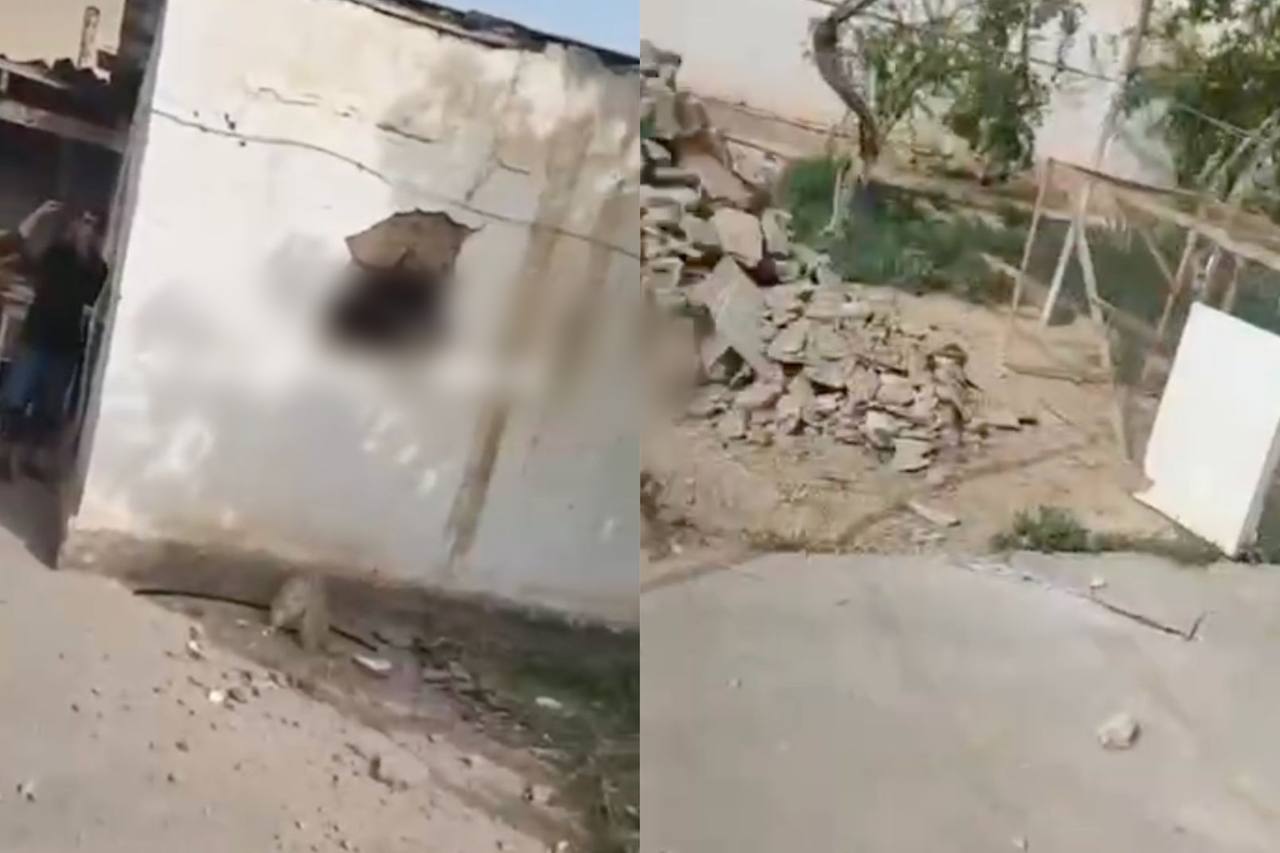 Сняты на видео последствия попадания ракеты в жилой дом в Термезе