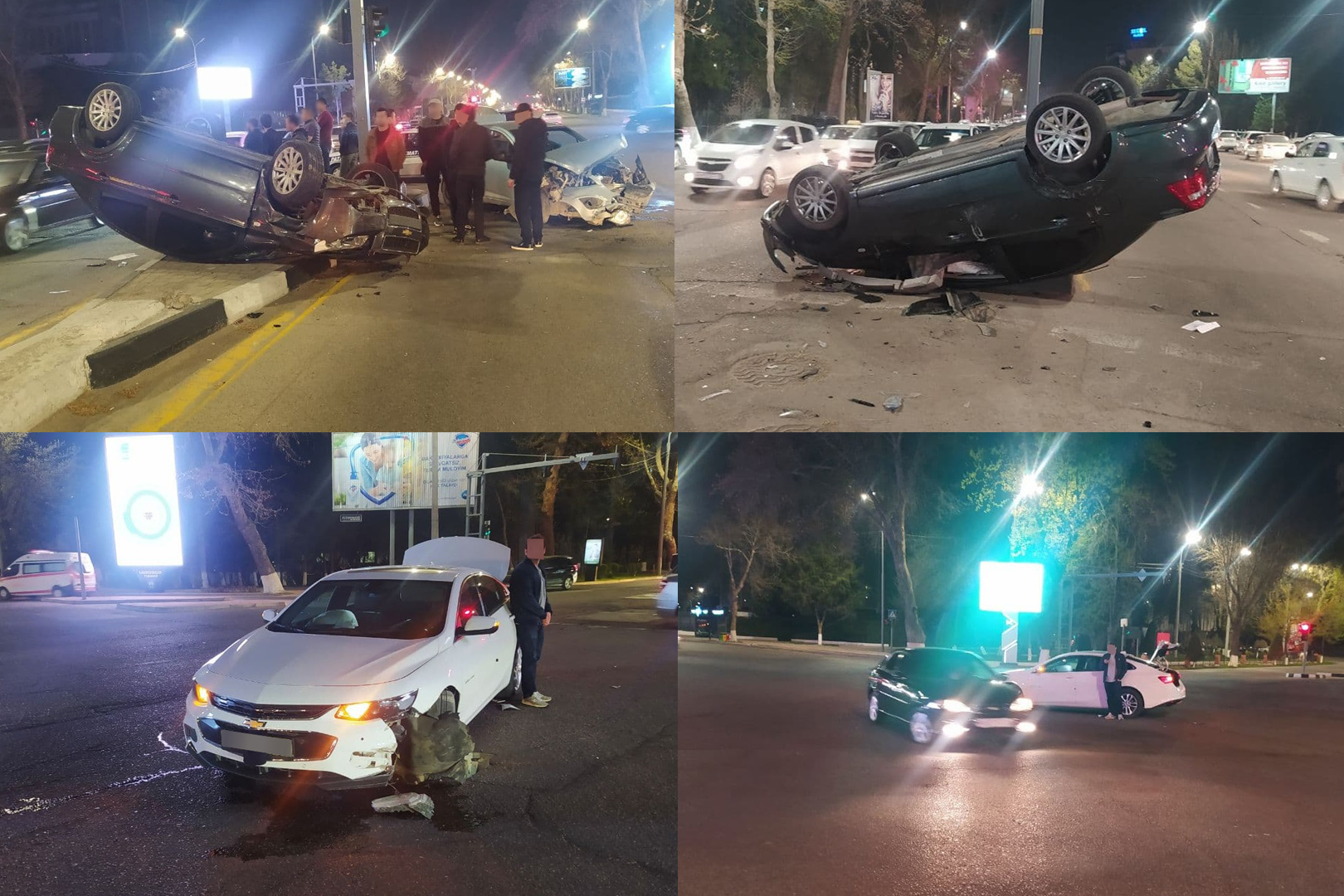 В Ташкенте произошла авария с участием пяти машин