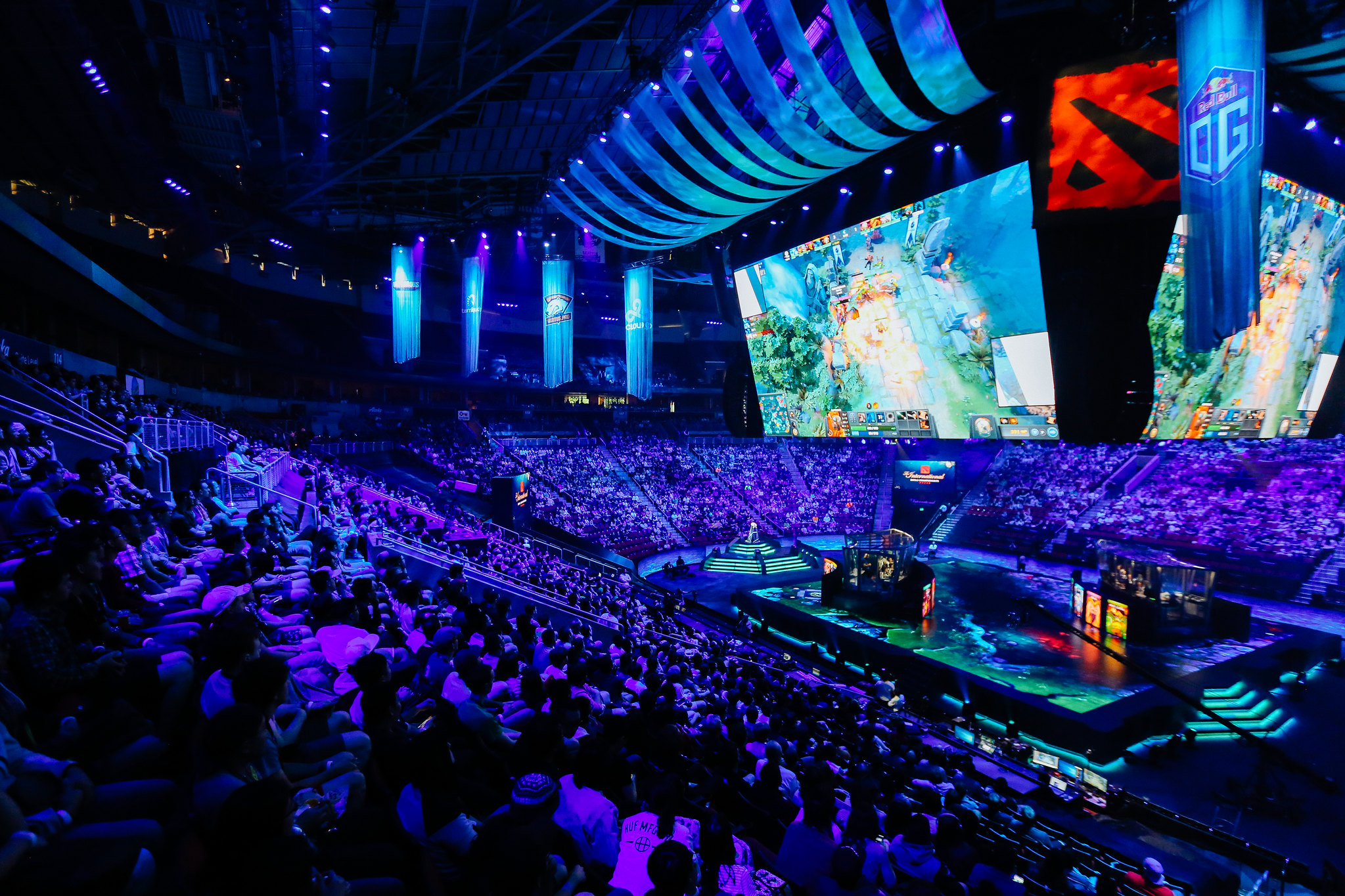 Ситуативное фото турнира The International / Dot Esports