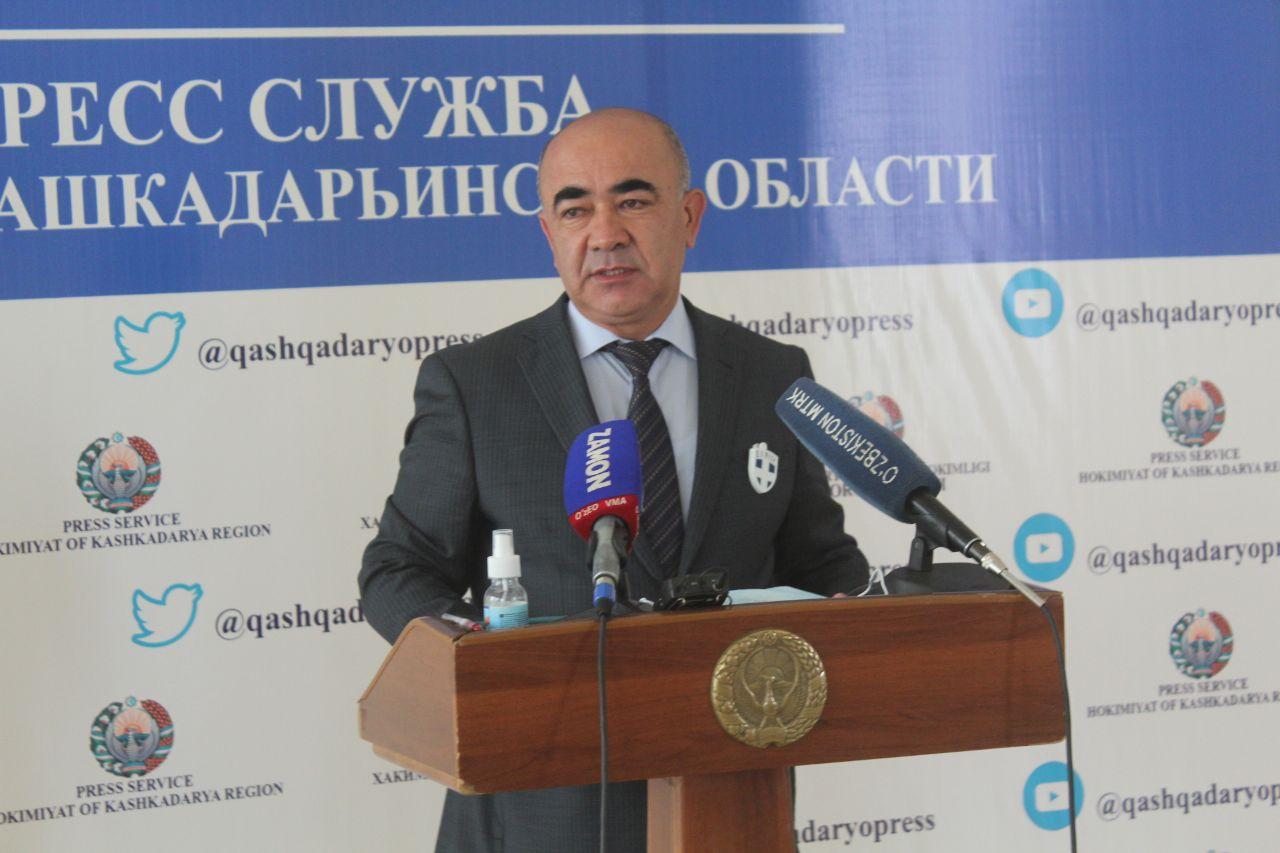Зоир Мирзаев рассказал, в каких организациях Кашкадарьинской области выявлен коронавирус