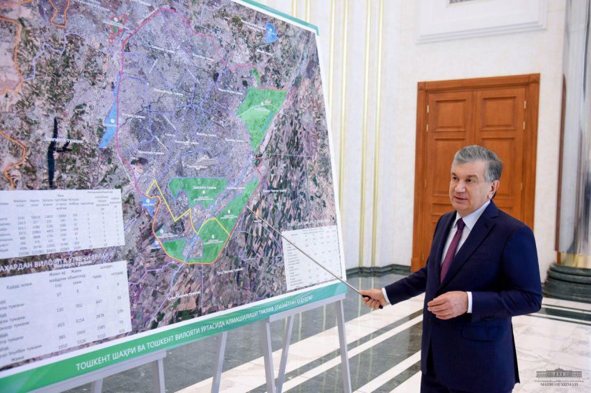Опубликован проект постановления президента о создании нового района в составе Ташкента