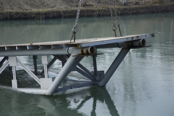 В хокимияте Наманганской области прояснили причину обрушившегося пешеходного моста
