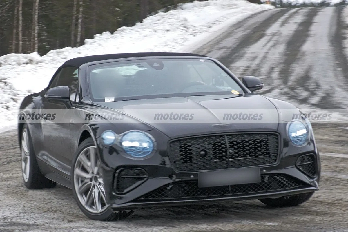 Bentley тестирует новую версию кабриолета Continental GTC