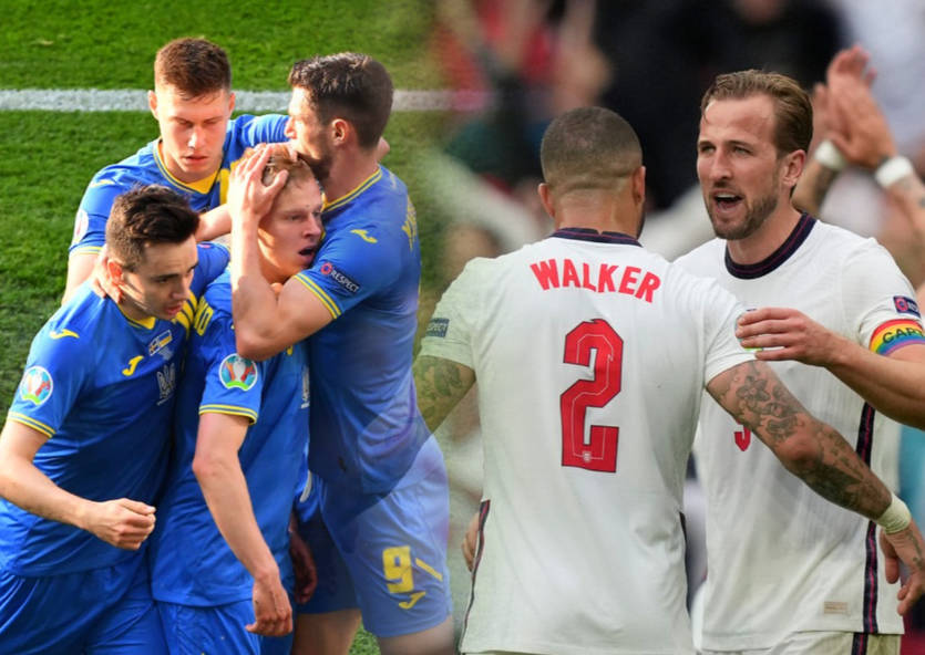 Стартовые составы на матч Украина - Англия