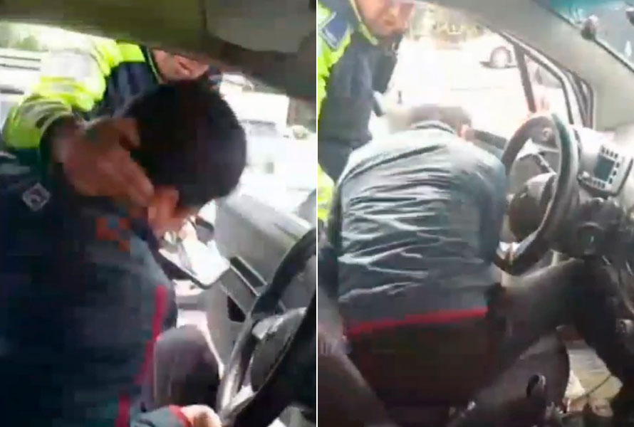 В Намангане сотрудник ДПС противозаконно применил шокер против водителя — видео