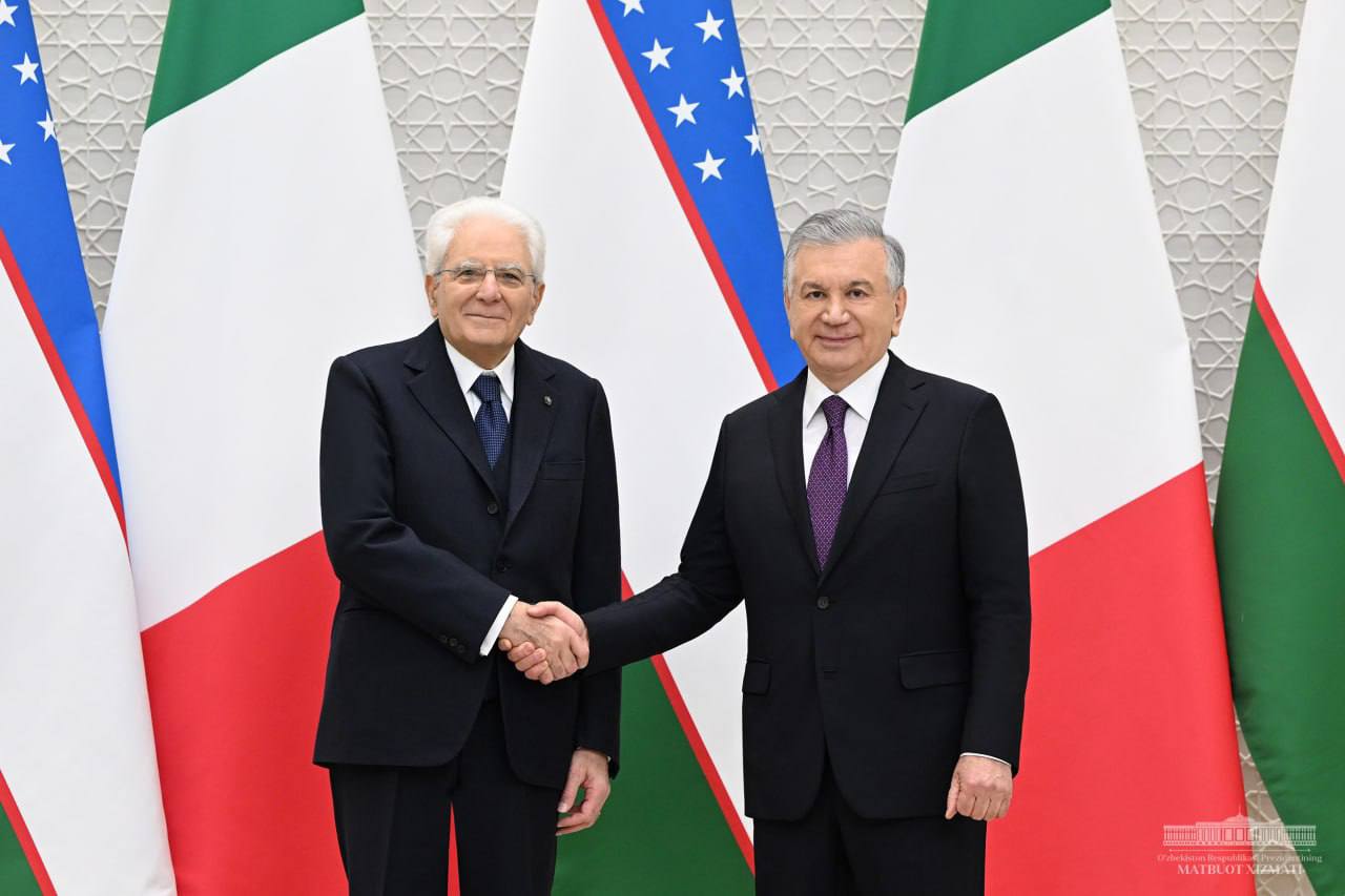 Шавкат Мирзиёев провел переговоры с президентом Италии 