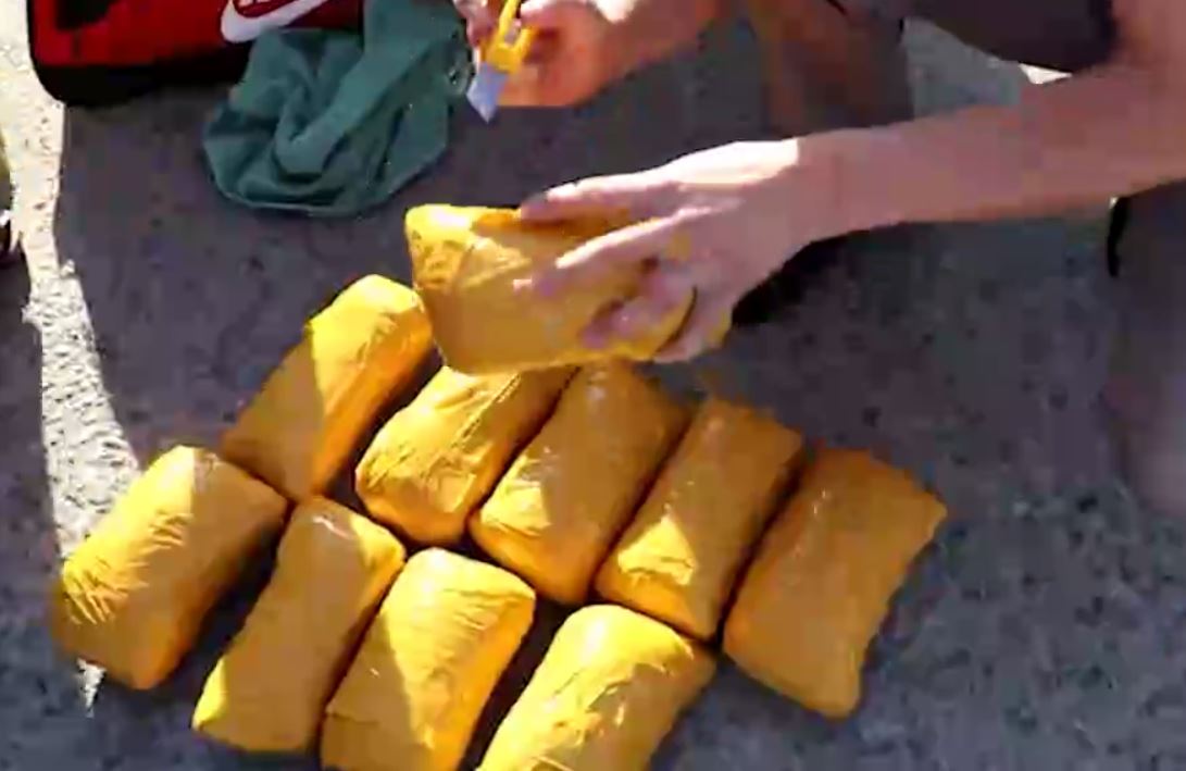 СГБ накрыла наркокурьеров с 14 кг опиума и гашиша (видео)