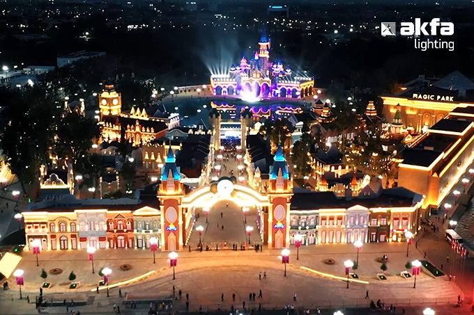 AKFA Lighting осветила новый столичный парк Magic City