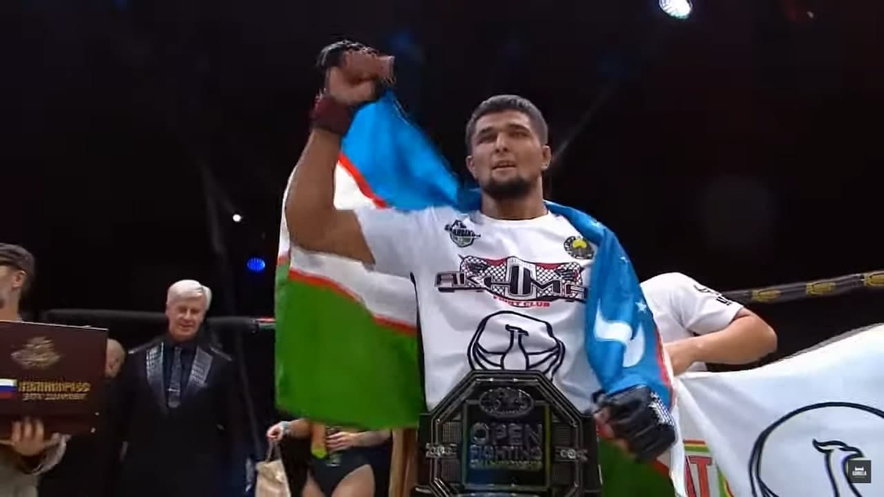 Узбекистанец Нурсултан Рузибоев завоевал пояс чемпиона OFC в среднем весе - видео