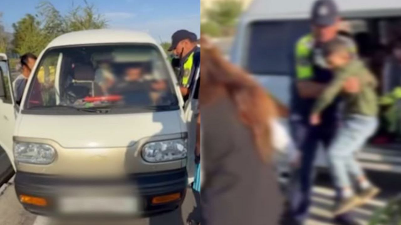 В Навои пьяный водитель Damas перевозил свыше 20 воспитанников детсада