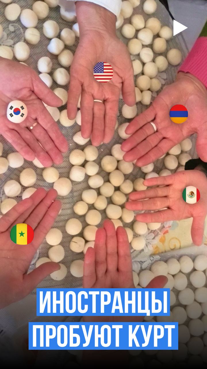Студенты из 17 стран попробовали курт и оценили его на вкус — видео