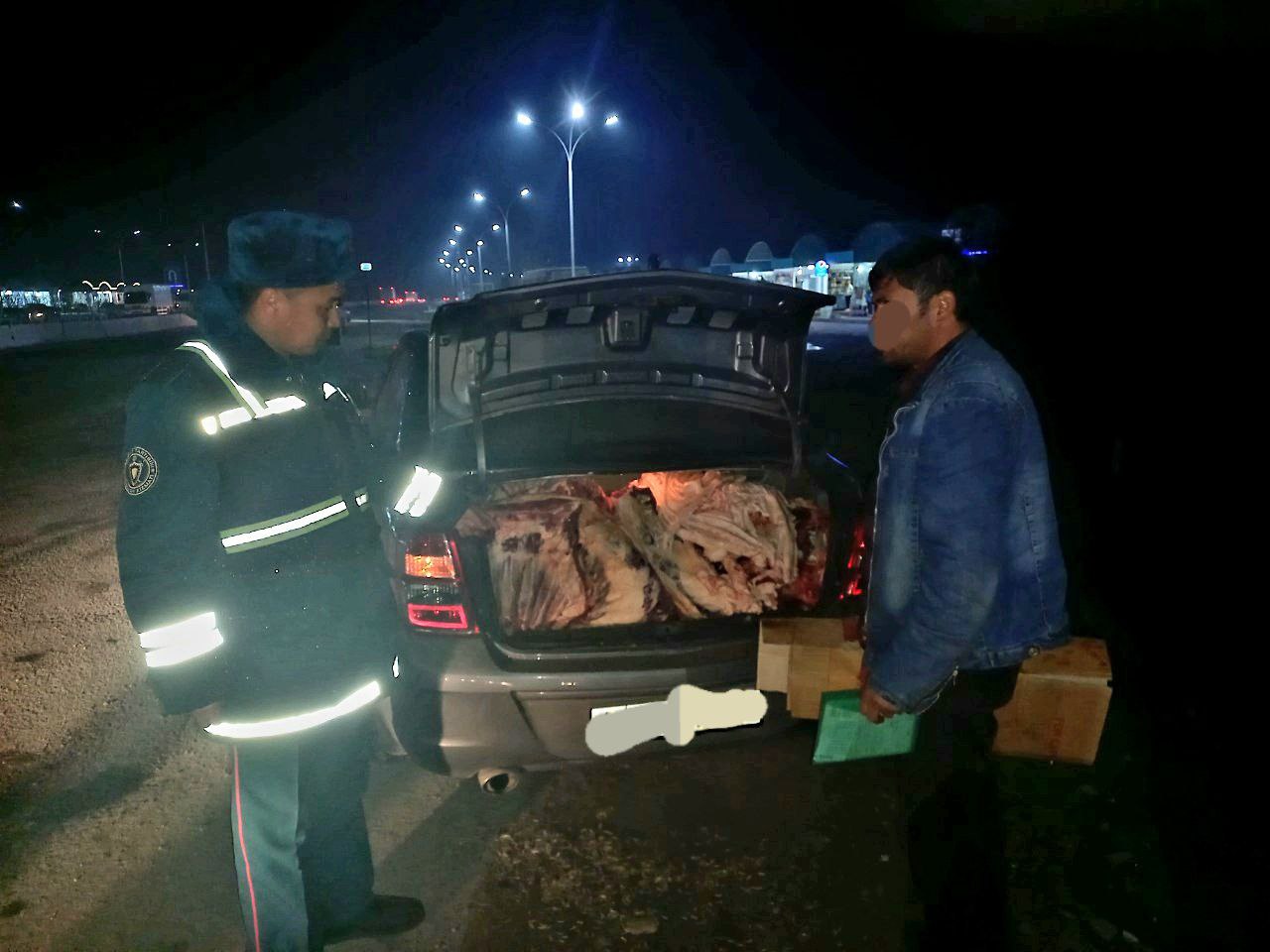 В Ташкент снова пытались провезти сотни килограммов несъедобного мяса