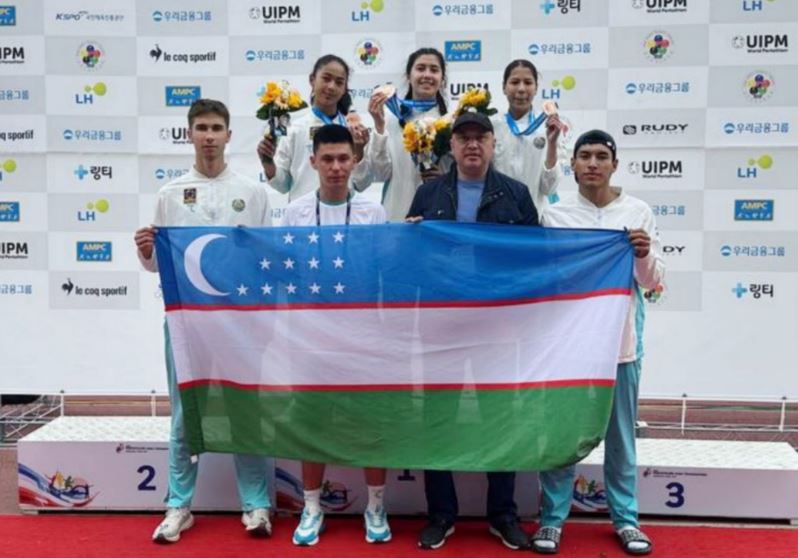 Узбекские спортсменки завоевали две медали на молодежном ЧА по пятиборью