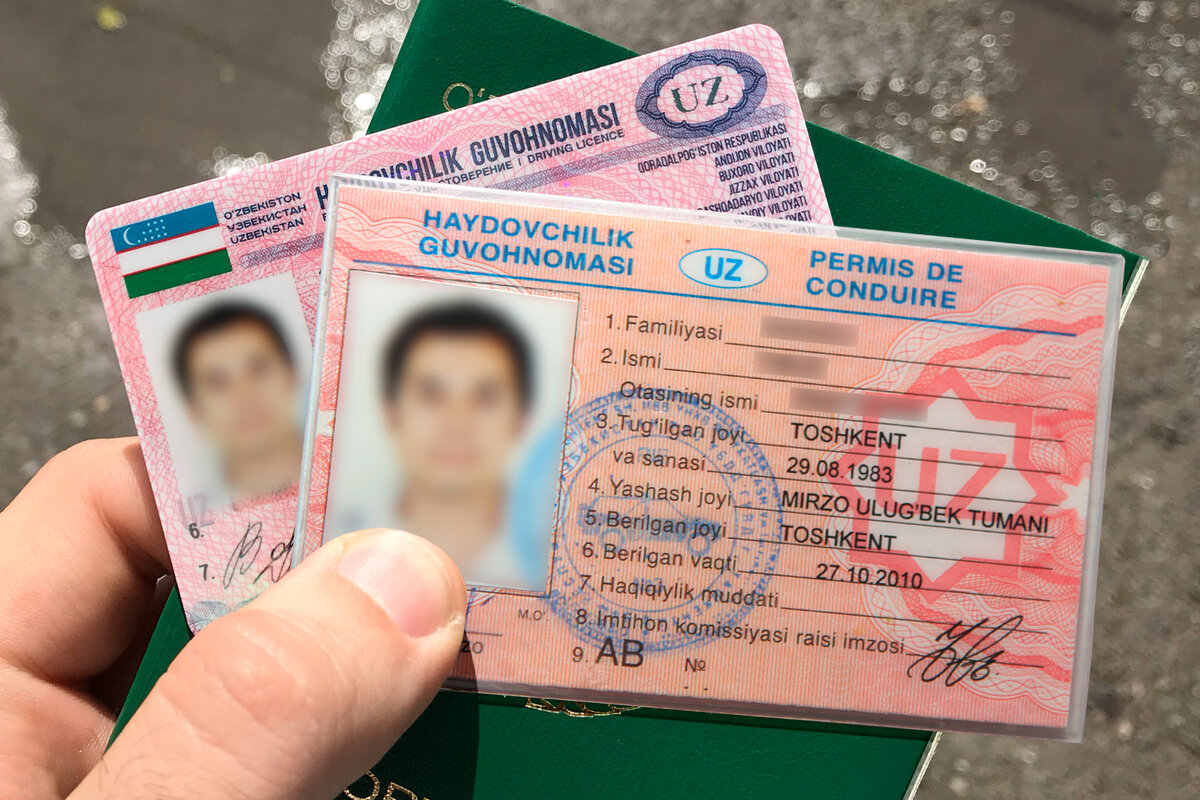 Узбекистанцы, проживающие в России, смогут получить водительские права нового образца