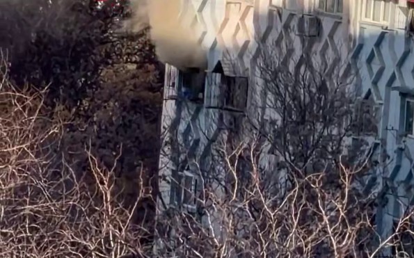 В Ташкенте произошел пожар в многоэтажном доме
