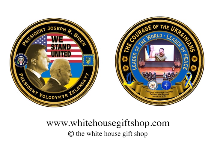 Белый дом выставил на продажу коллекционные монеты с Владимиром Зеленским