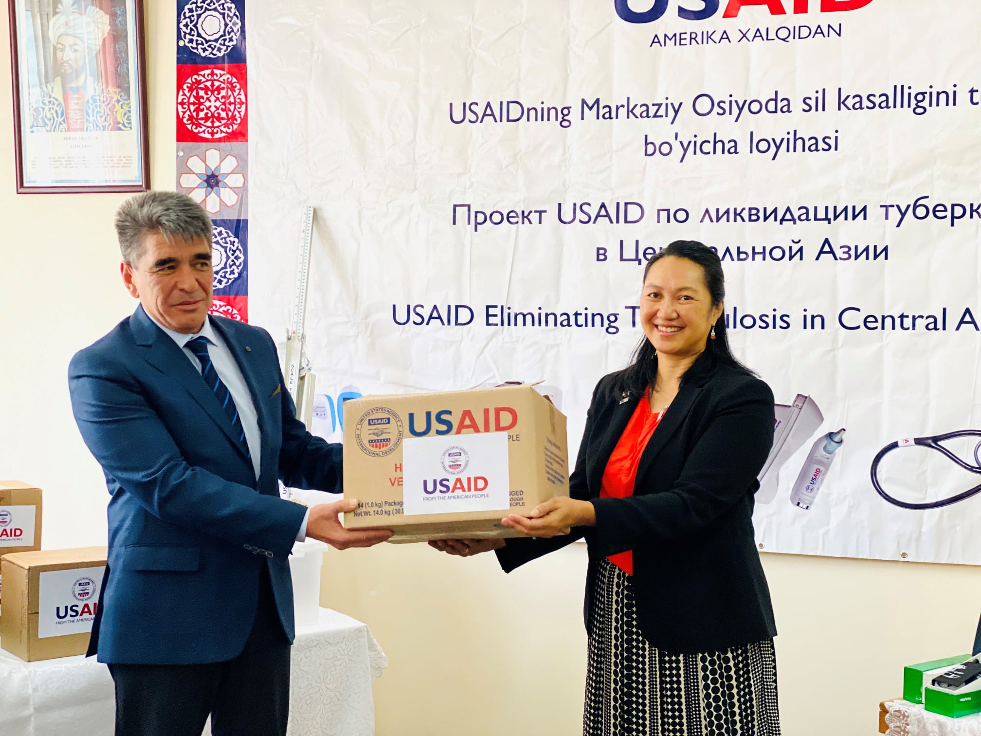 USAID предоставило оборудование Ферганскому областному центру фтизиатрии и пульмонологии