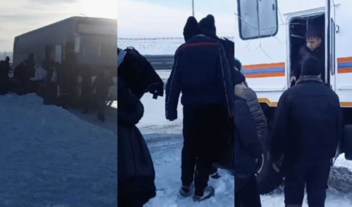 В Казахстане спасли 14 узбекистанцев, застрявших на трассе в мороз