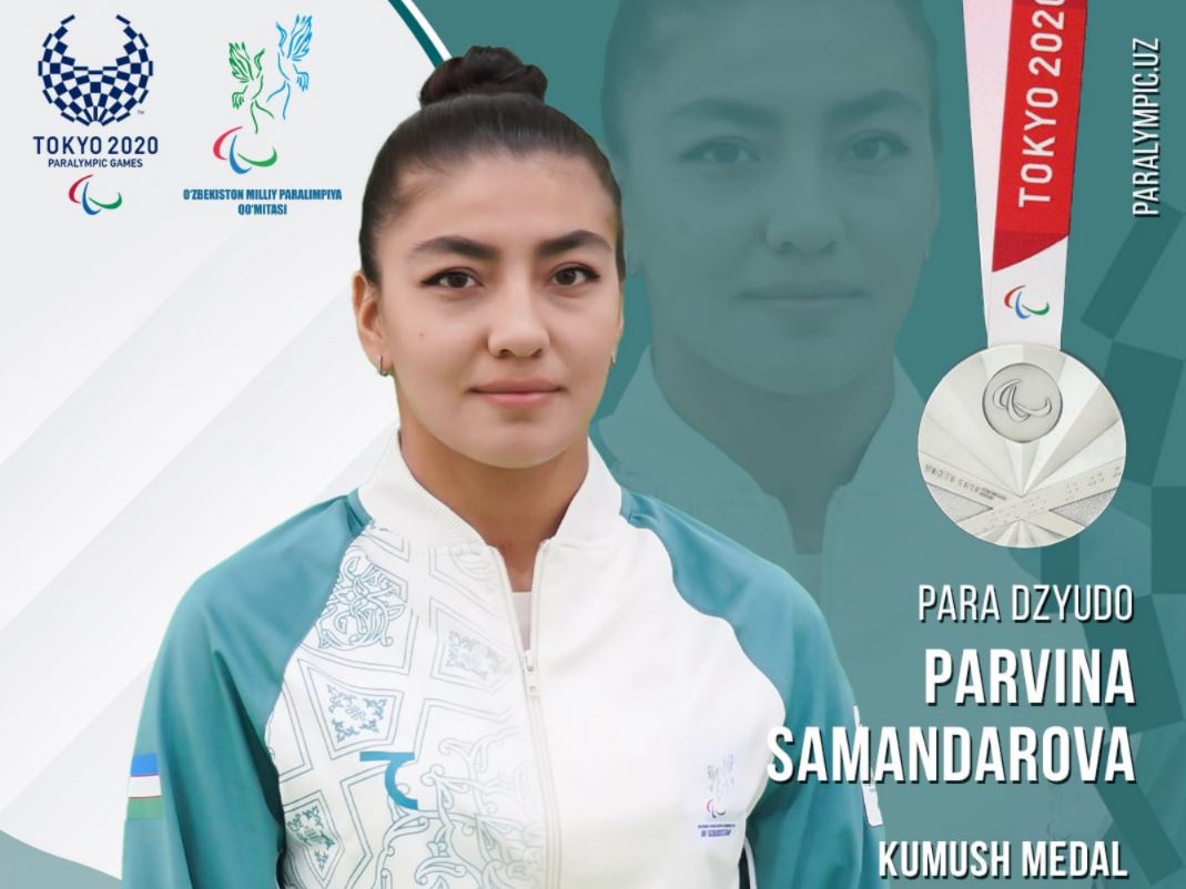 Пара-дзюдоистка Парвина Самандарова завоевала серебряную медаль 