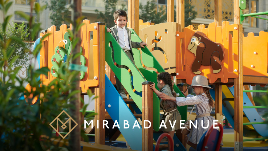 Резиденция премиум-класса Mirabad Avenue продемонстрировала первый готовый двор в блоке D