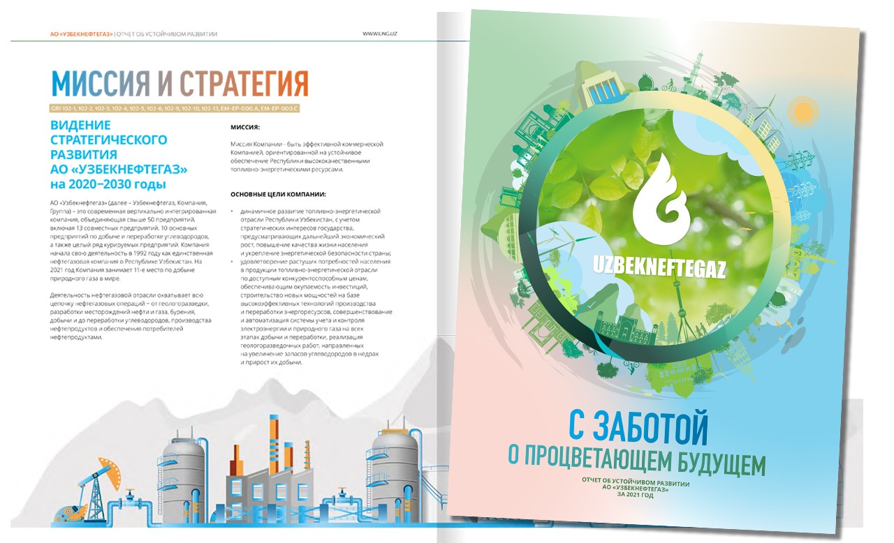 АО «Узбекнефтегаз» опубликовал отчет об устойчивом развитии