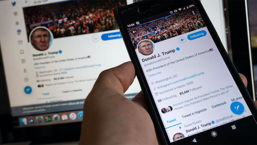 Twitter заблокировал аккаунты, созданные для заявлений Трампа