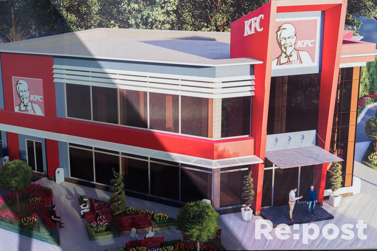 Стала известна локация и внешний вид здания первого KFC в Ташкенте