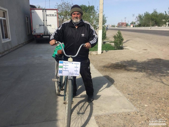 Узбекистанец отправится в путешествие по стране на велосипеде(фото)