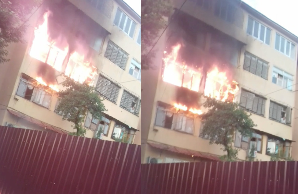 В Ташкенте жильцы готовили ужин и сожгли две квартиры (видео)