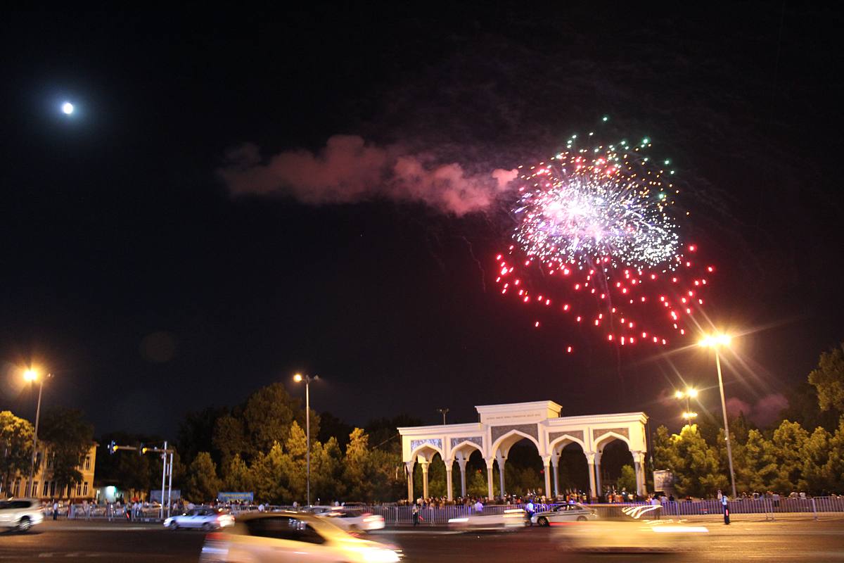 Опубликован список мест праздничного салюта в Ташкенте