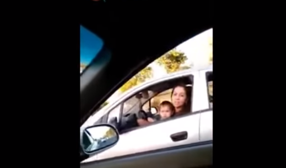 В ГУВД раскритиковали выходку женщины за рулем, посадившую малыша на колени (видео)