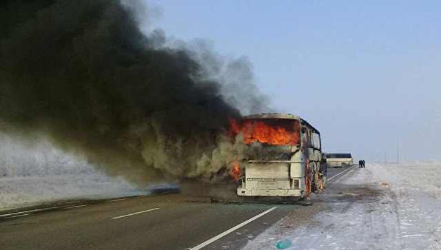 Водитель сгоревшего с узбекистанцами автобуса рассказал свою версию трагедии 
