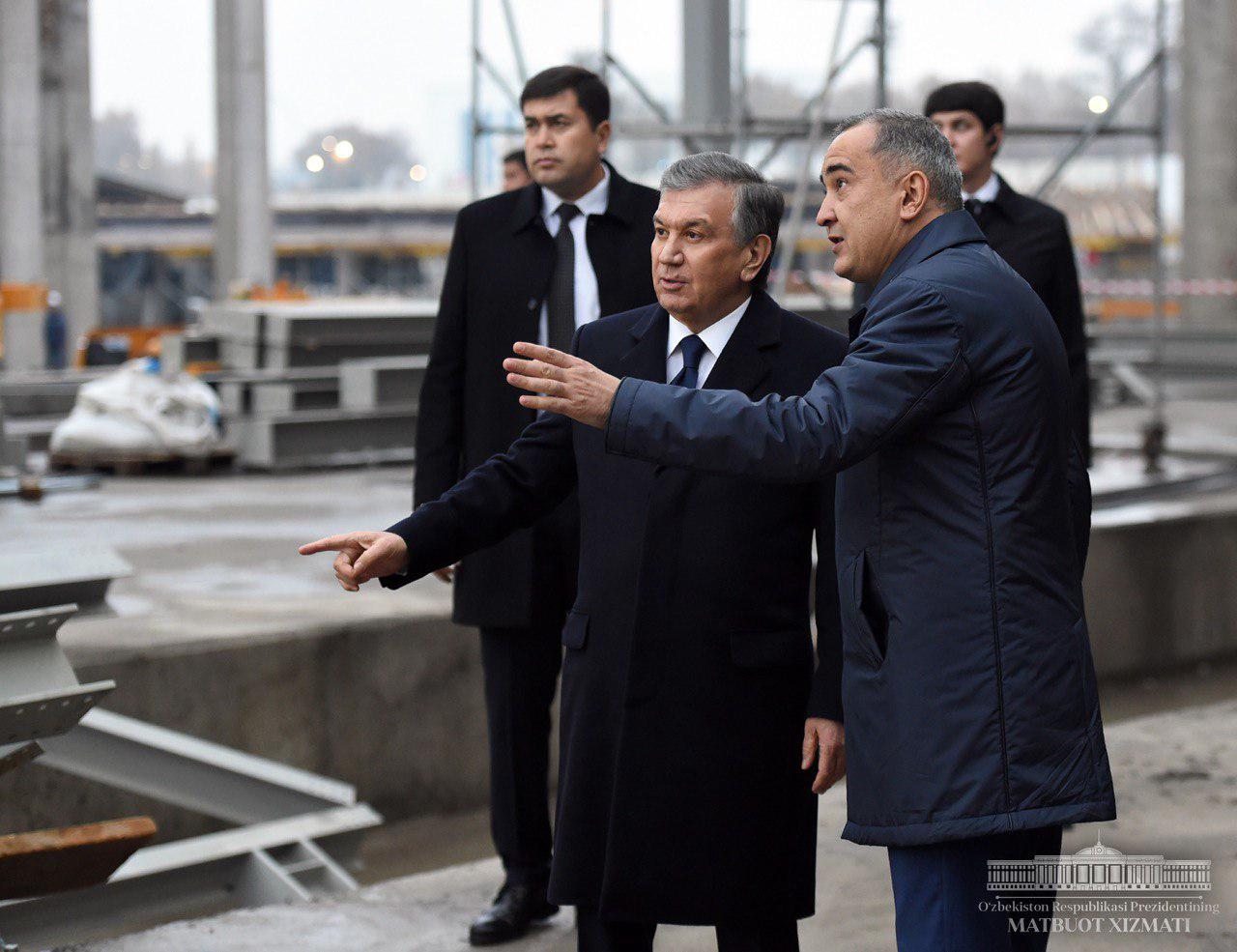 Президент осмотрел строящийся Tashkent City (фото)