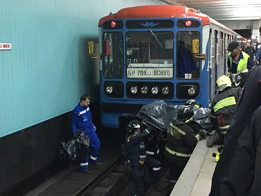 В московском метро поезд задавил упавшего на рельсы узбекистанца (видео)