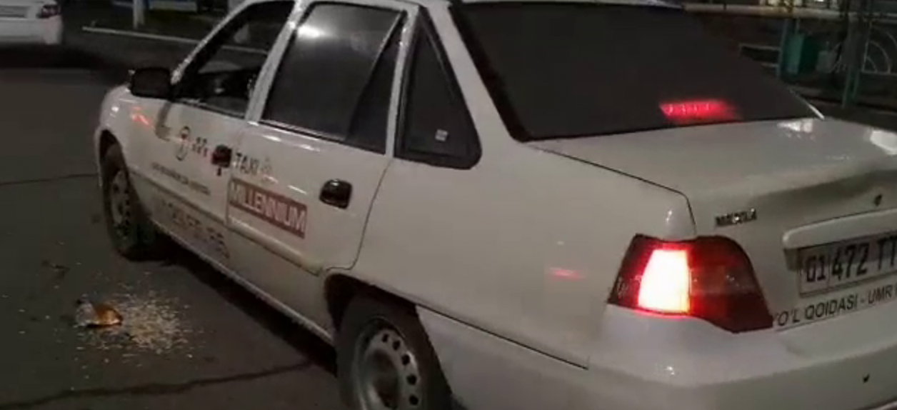 Ташкентский таксист наплевал семечек и поплатился