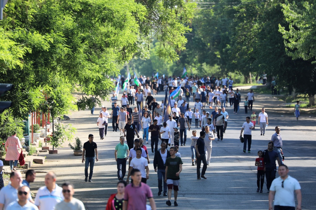 В Ташкенте прошел массовый марш